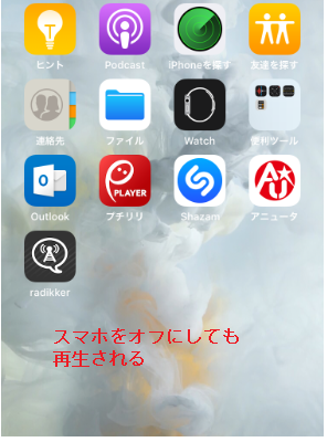 iPhoneのホーム画面