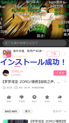 インストール成功