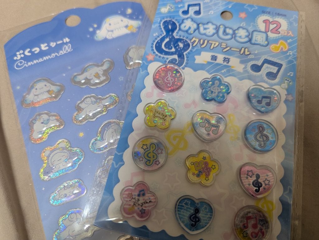 透明おはじきシール